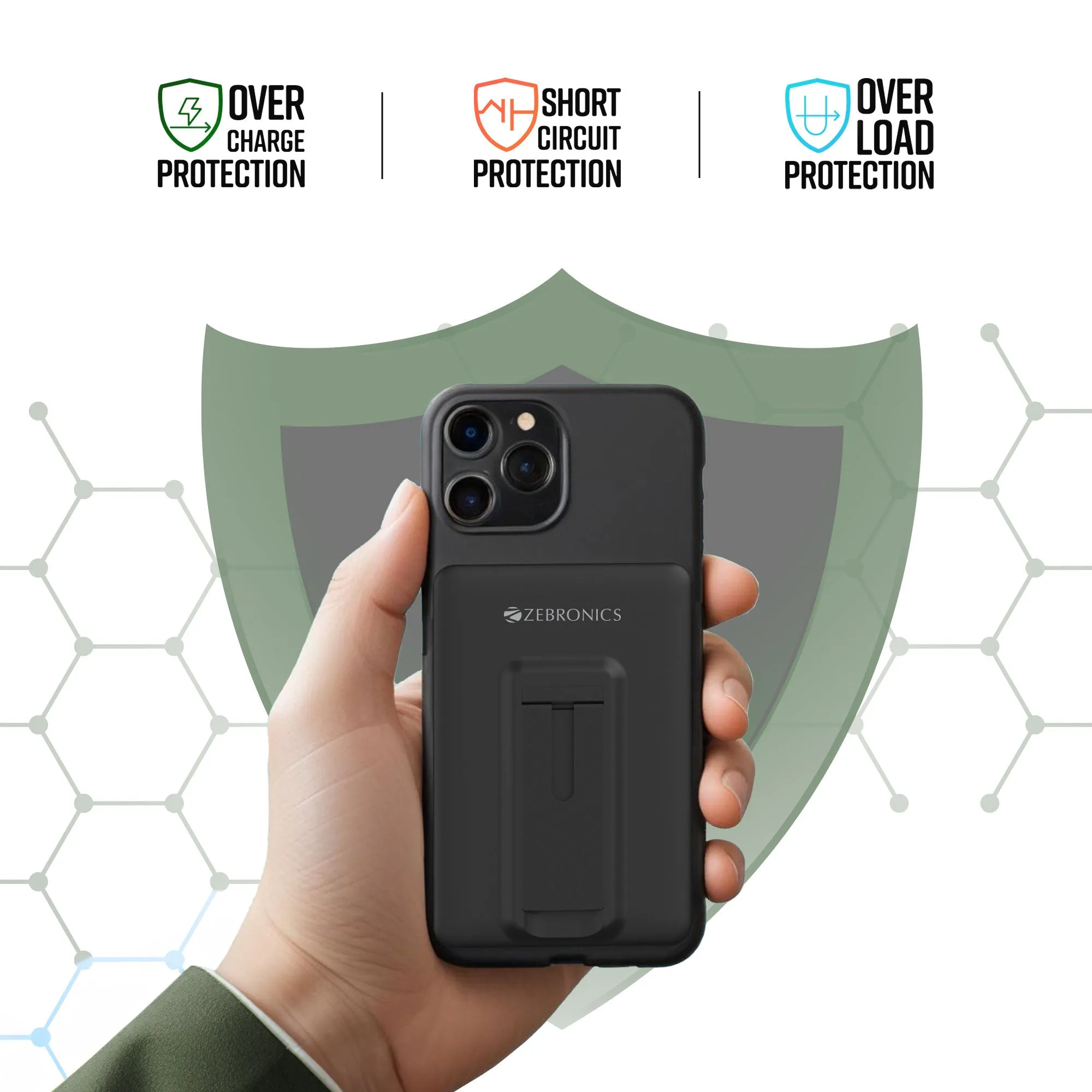 ZEBRONICS Power Bank 10000 mAh Magnetic Output (MW70) view 3